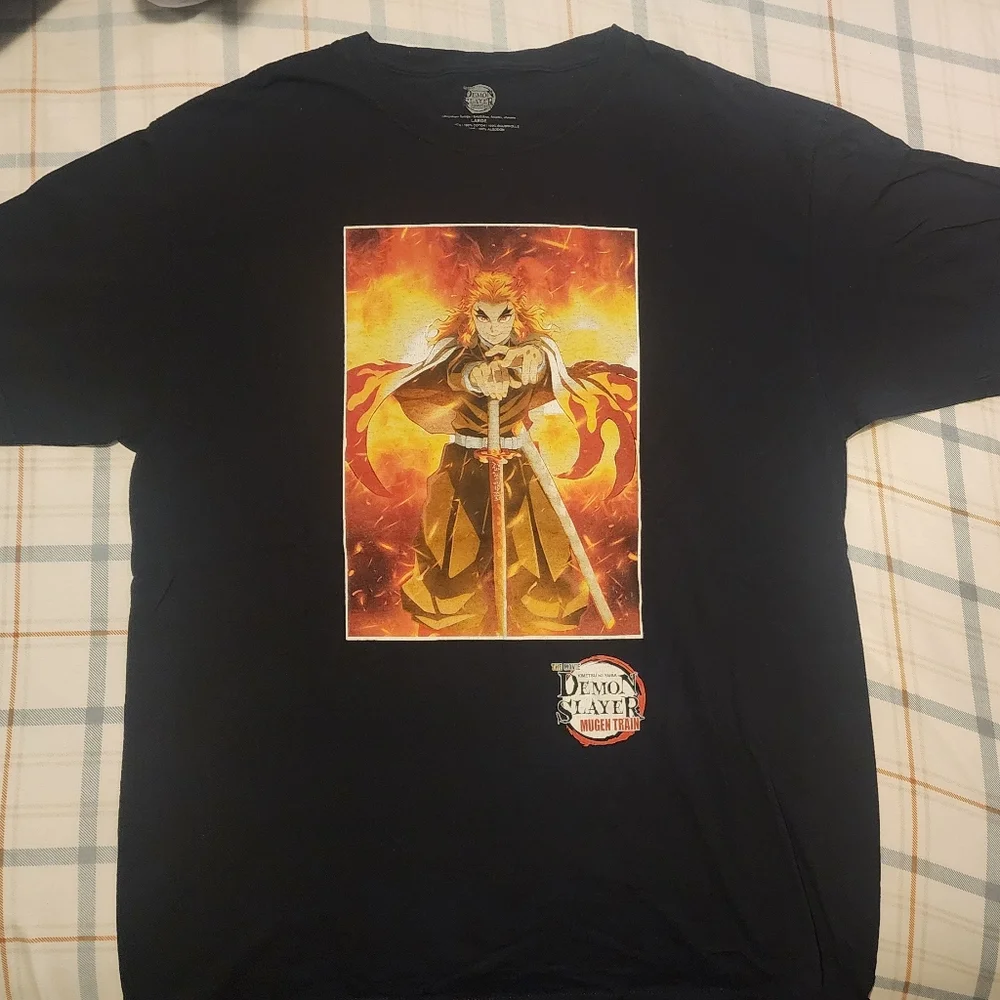 Demon Slayer Rengoku Short Sleeve Shirt - Picture 1 of 1